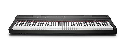 Yamaha P-125B Digital Piano, schwarz – – Kompaktes elektronisches Klavier in schlichtem Design für perfekte Spielbarkeit – Kompatibel mit kostenloser App 'Smart Pianist'