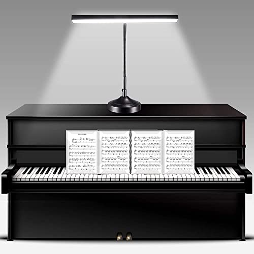 BZBRLZ Klavierlampe, 2 in 1 Schreibtischlampe LED mit Sockel & Klemme austauschbar, 10W Architekt Schreibtischleuchten für Klavierständer, Home Office, 3 Farbmodi & 30 Helligkeitsstufen