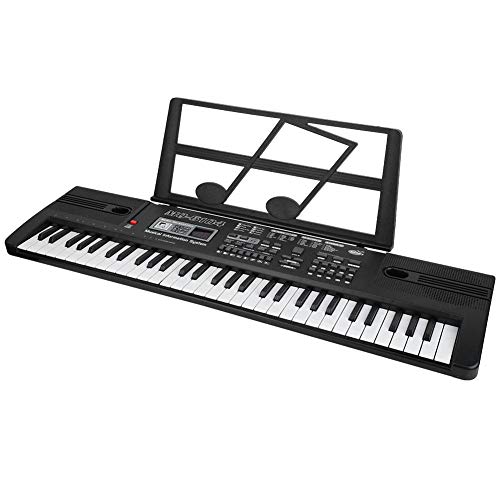Wakects Klavier für elektrische Orangen, Mini-Klaviertastatur mit 61 Tasten, digital, mit Musikblatthalterung, Mini-Spielzeug, Geschenk für Anfänger