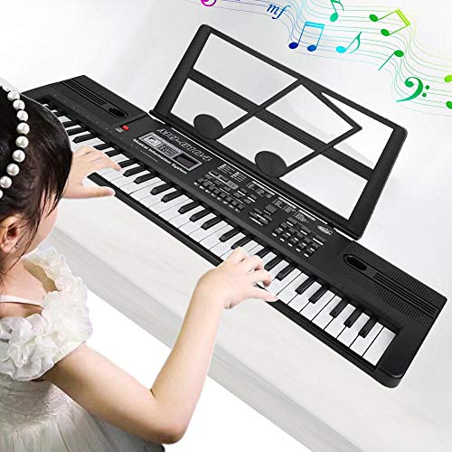 Keyboard Elektronische Tastatur Klavier Digital Piano 61 Schlüssel, Elektronische Orgel 61 Schlüssel-Digital-Piano mit Mikrofon Geeignet für Kinder von 1-6 Jahren